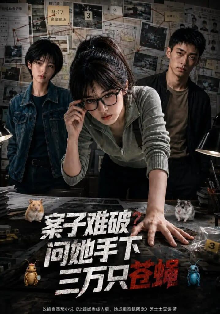 案子难破：问她手下三万只苍蝇海报