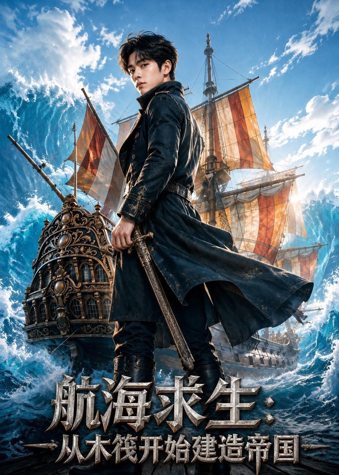 航海求生：从木筏开始建造帝国海报