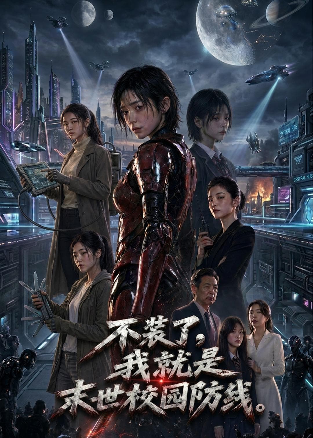 不装了，我就是末世校园防线海报