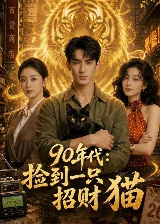 90年代：捡到一只招财猫海报