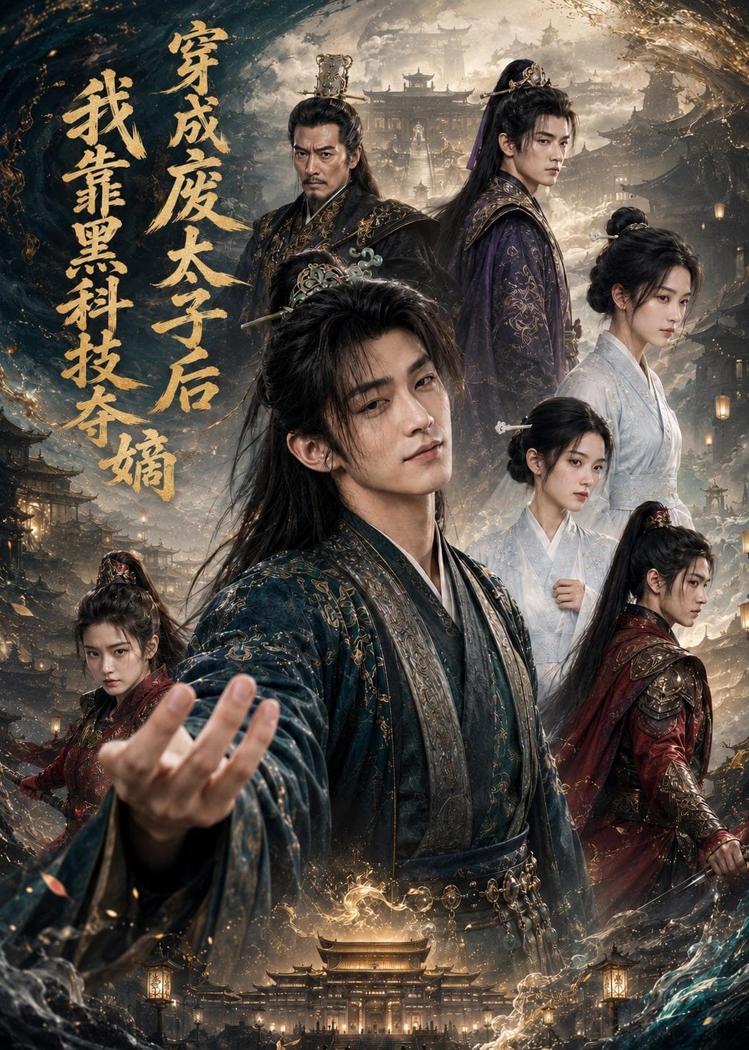 穿成废太子后我靠黑科技夺嫡海报