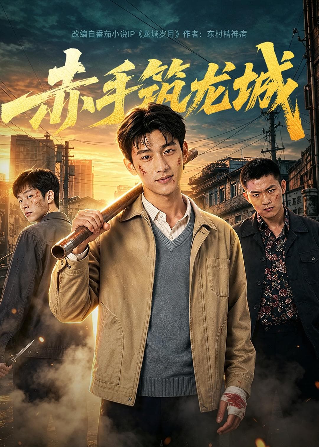 赤手筑龙城海报