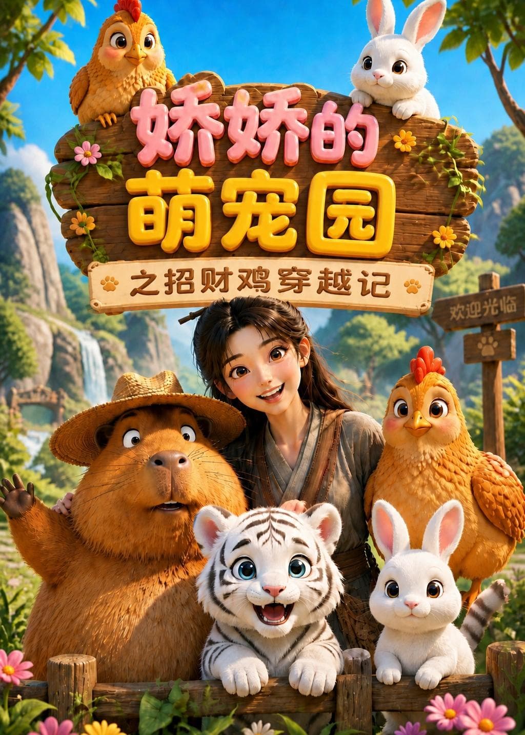 娇娇的萌宠园之招财鸡穿越记海报