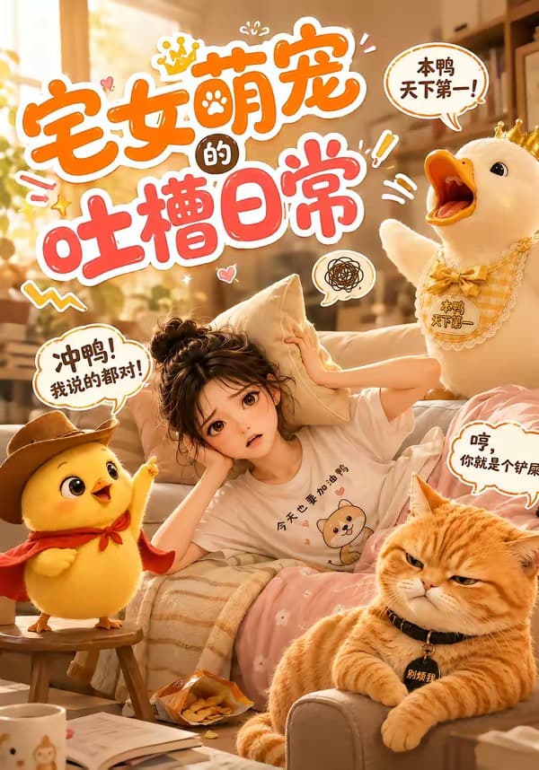 宅女萌宠的吐槽日常海报