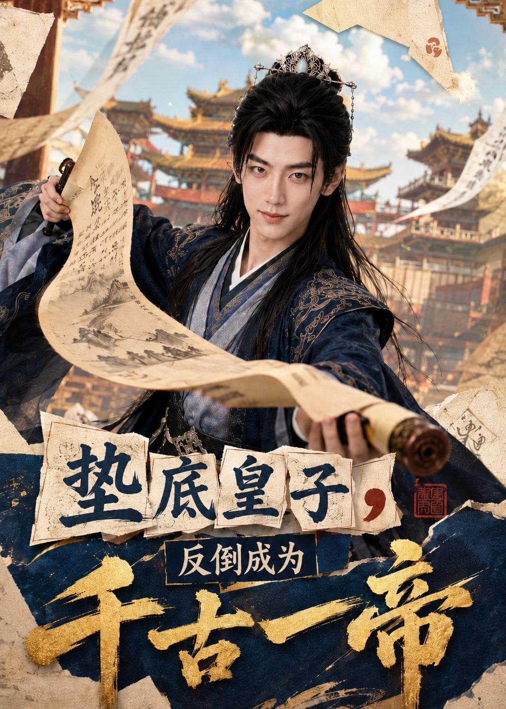 垫底皇子，反倒成为千古一帝海报