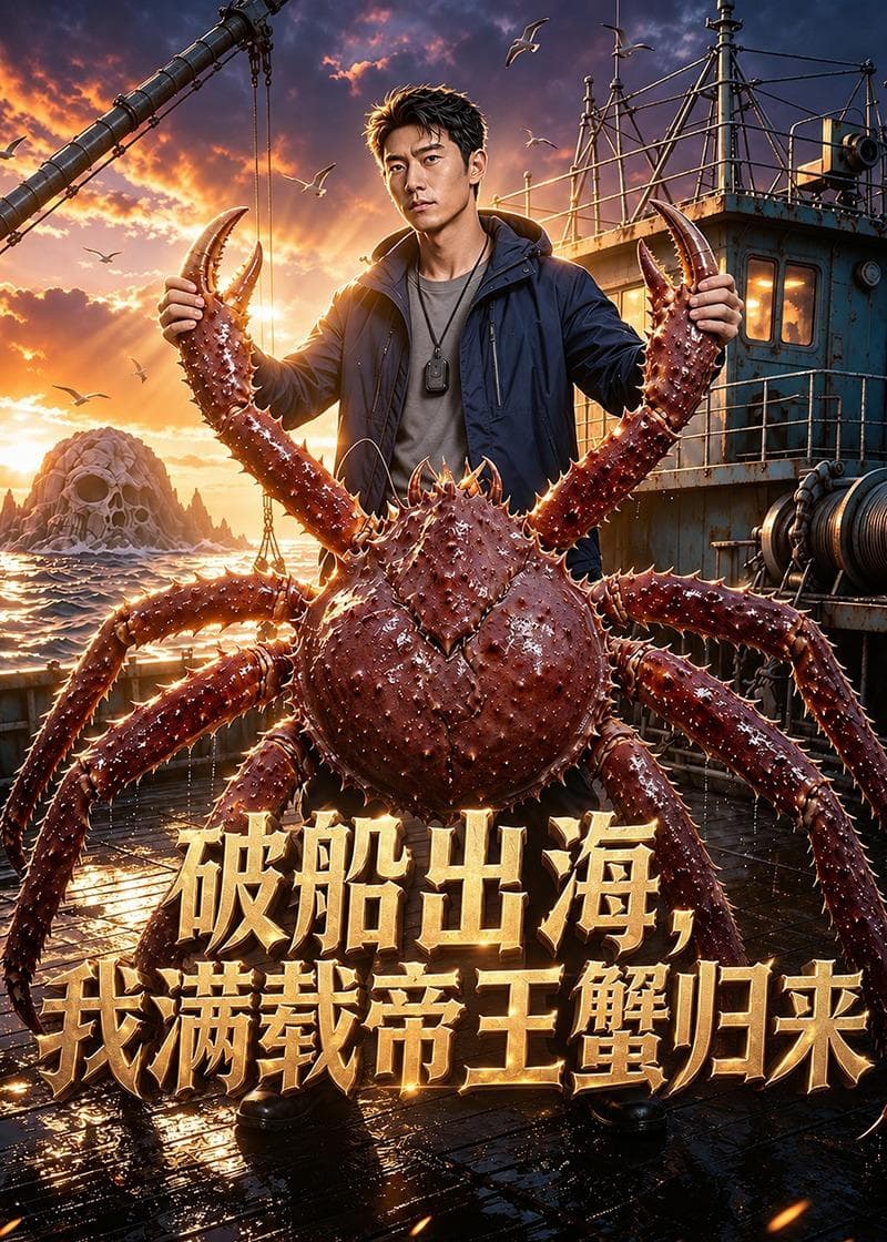 破船出海，我满载帝王蟹归来海报