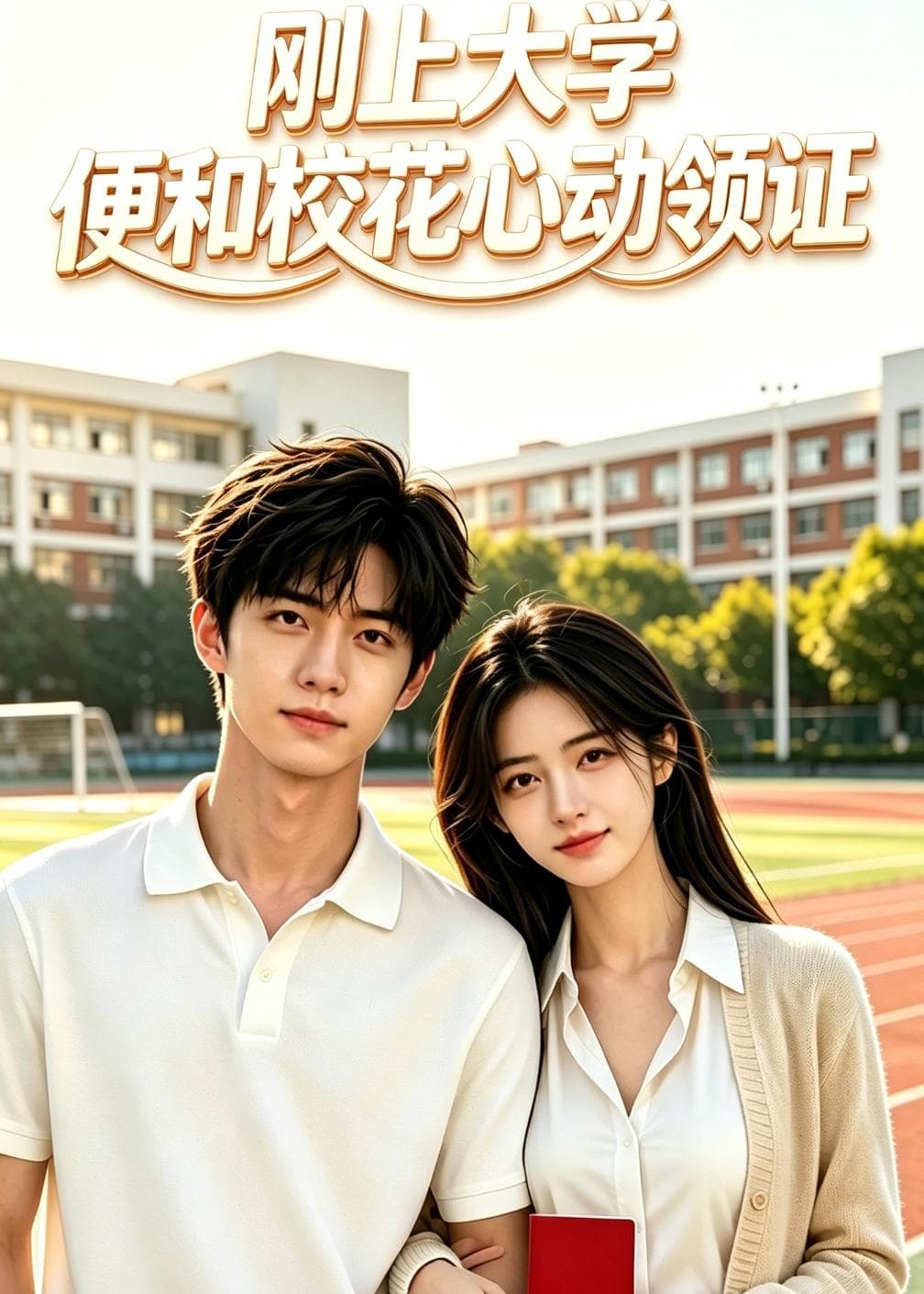 刚上大学，便和校花心动领证海报