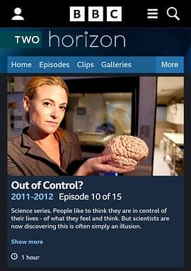 BBC地平线:不受控制?海报