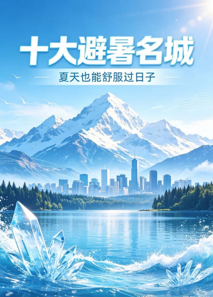 十大避暑名城海报