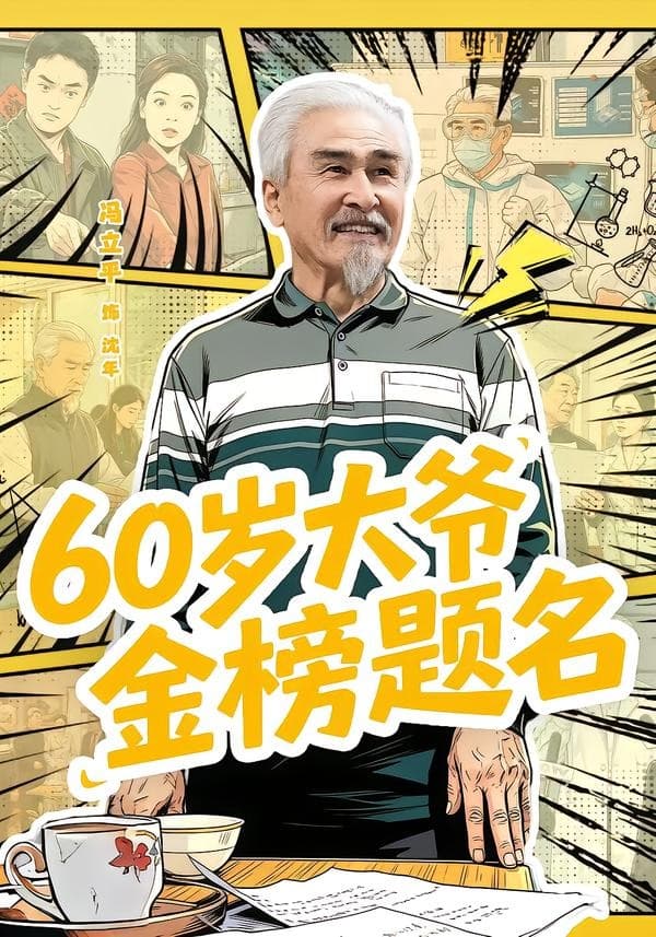 60岁大爷金榜题名海报