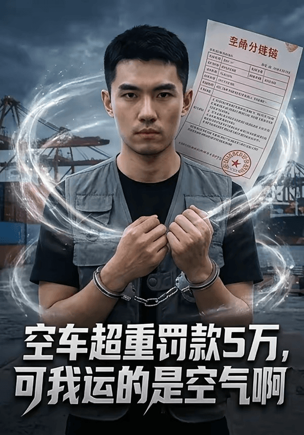 空车超重罚款5万，可我运的是空气啊海报