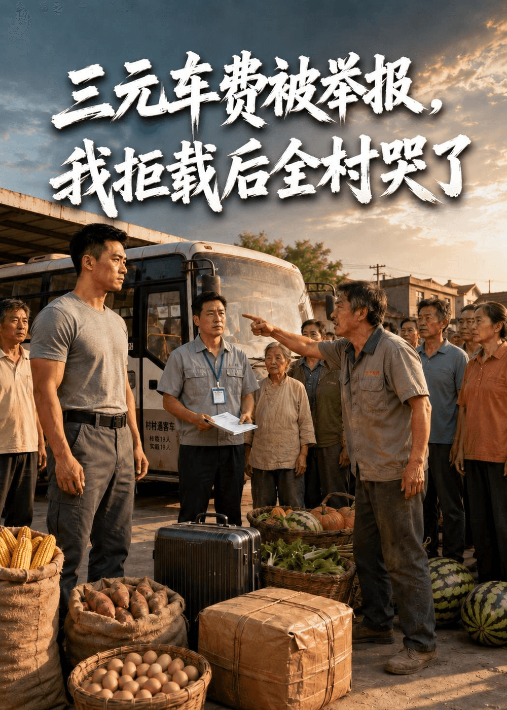 三元车费被举报，我拒载后全村哭了海报